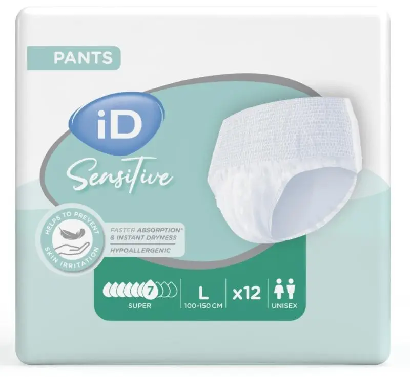 iD Sensitive Pants Super L 12ks