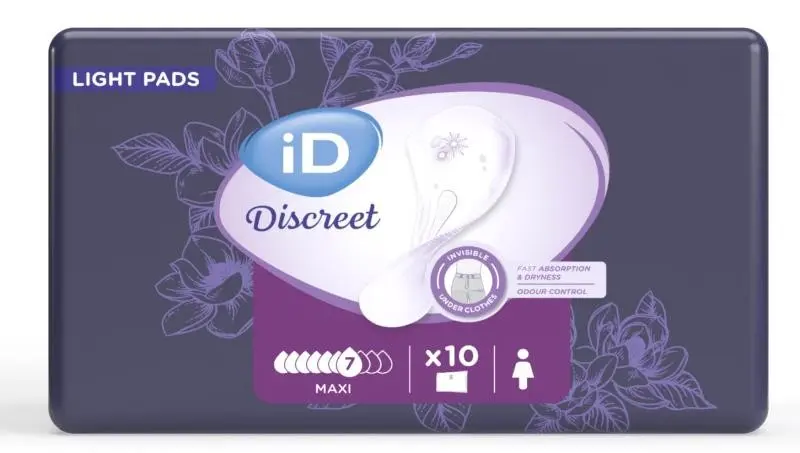 iD Discreet Light Pads Maxi 10ks