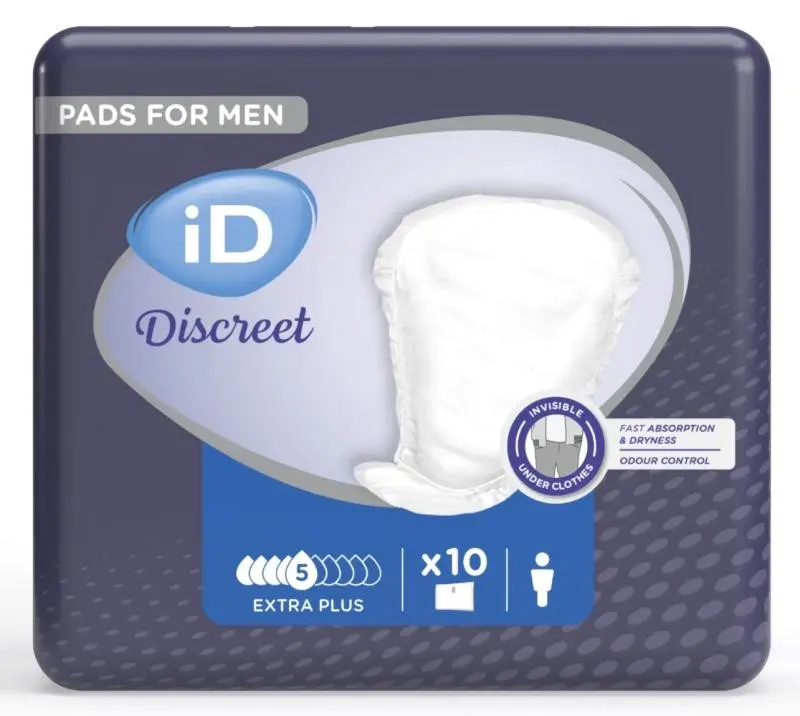 iD Discreet Pads for Men Level 2 Extra Plus 10ks