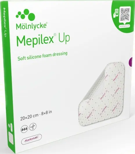 Mepilex Up silikonové krytí sterilní 20x20cm 5ks