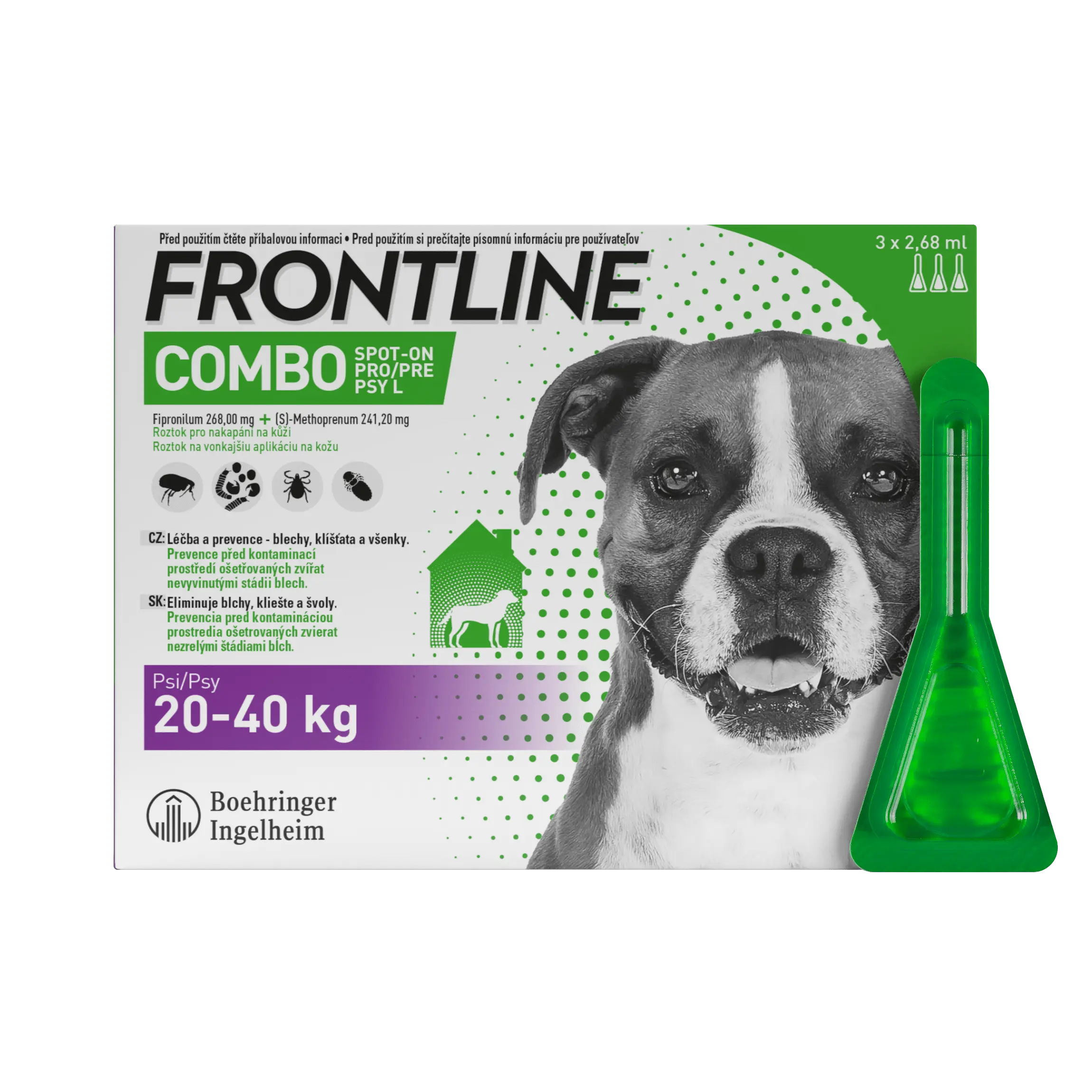 Levně Frontline Combo Spot-on pro psy L 20-40 kg 3 x 2,68 ml