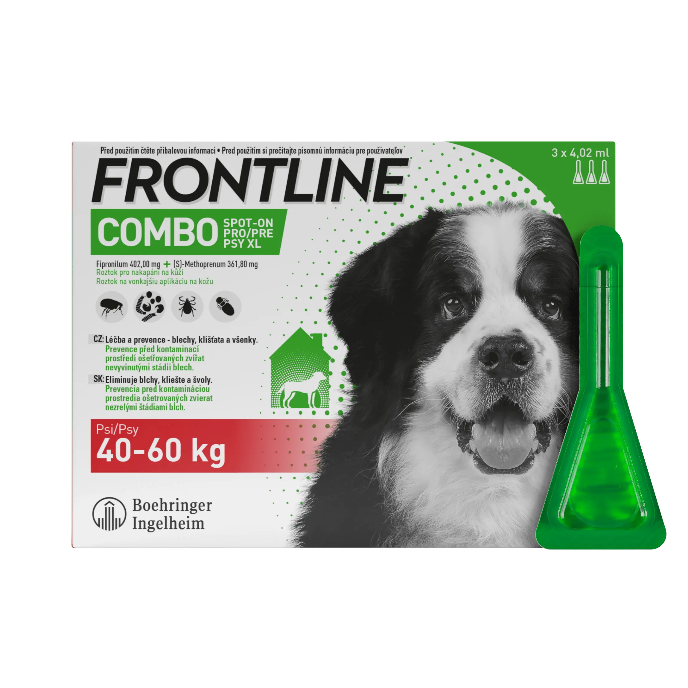 Levně Frontline Combo Spot-on pro psy XL 40-60 kg 3 x 4,02 ml