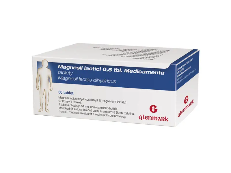 Levně Magnesii Lactici 0,5 tbl. Medicamenta 50 tablet