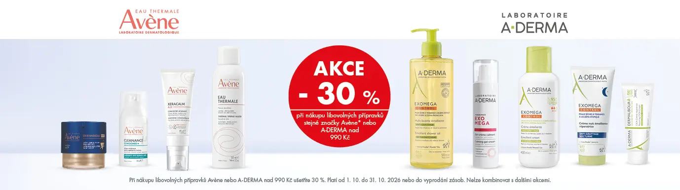 Avene, A-derma sleva 30%