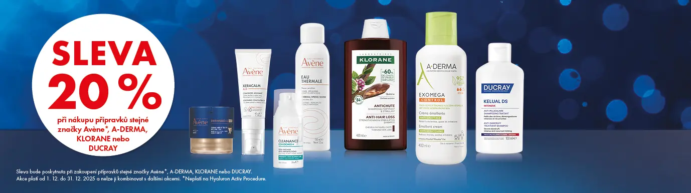Avène, A-Derma, Ducray, Klorane