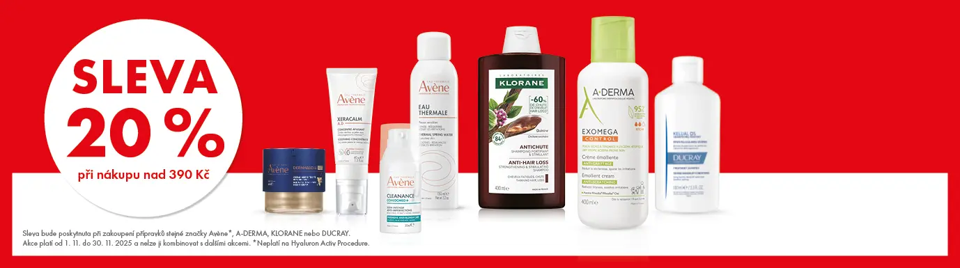 Avène, A-Derma, Klorane, Ducray